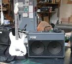 Stratocaster gitaar met een Vox versterker, Muziek en Instrumenten, Ophalen, Zo goed als nieuw, Elektrische gitaar