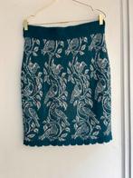 King Louie rok petrol blauw wol L, Kleding | Dames, Ophalen of Verzenden, Zo goed als nieuw, Blauw