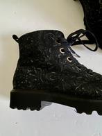 J468 Gabor maat 38 leren boots veter-schoenen zwart leer, Kleding | Dames, Schoenen, Zwart, Gabor, Ophalen of Verzenden, Zo goed als nieuw