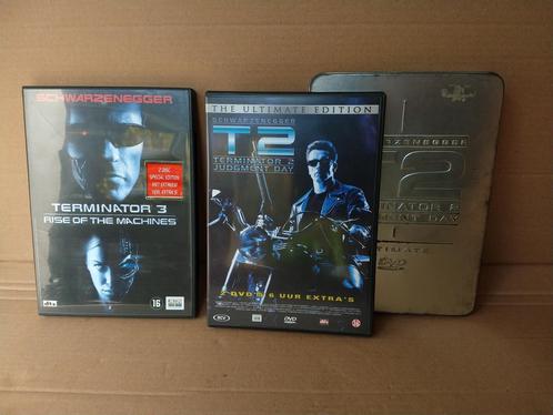 2x 2-disc DVD's Terminator 2 in metalcase en Terminator 3, Cd's en Dvd's, Dvd's | Science Fiction en Fantasy, Zo goed als nieuw