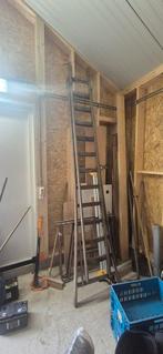 houten lader, Doe-het-zelf en Verbouw, Ladders en Trappen, Ophalen of Verzenden, Gebruikt
