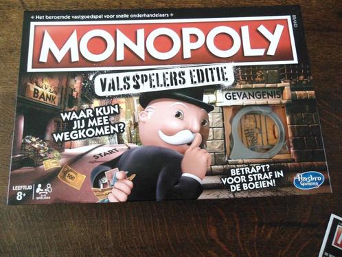 Monopoly Valsspelers Editie van Hasbro Als Nieuw, Hobby en Vrije tijd, Gezelschapsspellen | Bordspellen, Zo goed als nieuw, Een of twee spelers