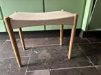Vintage voetenbank deens design, Huis en Inrichting, Ophalen of Verzenden, Zo goed als nieuw, Rechthoekig, Minder dan 50 cm