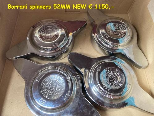 Borrani spinners 42mm & 52mm, Verzamelen, Merken en Reclamevoorwerpen, Zo goed als nieuw, Overige typen, Ophalen