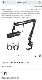 Tonor TD510+ USB/XLR Dynamische Microfoon Set, Ophalen, Zo goed als nieuw, Studiomicrofoon