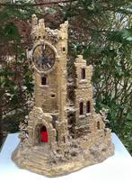 Bijzondere messing/brons kasteel mantelklok. Blikvanger., Antiek en Kunst, Antiek | Klokken, Ophalen of Verzenden