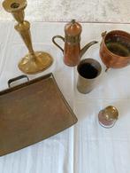 Zes koperen voorwerpen., Antiek en Kunst, Antiek | Koper en Brons, Ophalen