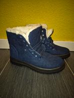 NIEUW Donkerblauwe Enkellaarsjes met Wit Bont Maat 39, Kleding | Dames, Schoenen, Blauw, Overige typen, Nieuw, Ophalen of Verzenden