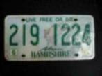 Kentekenplaat licenseplate New Hampshire no 2 USA, Auto's, Gebruikt, Ophalen of Verzenden