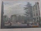 Mooie Kleurengravure van de UTRECHTSEPOORT te Amsterdam, Antiek en Kunst, Kunst | Etsen en Gravures, Ophalen of Verzenden