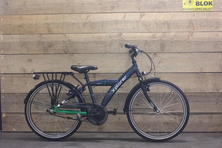 22 inch Loekie Xplorer jongensfiets blauw met 3 mnd garantie, Fietsen en Brommers, Fietsen | Jongens, Gebruikt