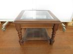 Hoektafel, salontafel met geslepen glas voor 30 euro, 50 tot 100 cm, Minder dan 50 cm, Glas, Rechthoekig
