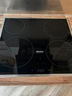 Miele inductiekookplaat KM 6115, Witgoed en Apparatuur, Kookplaten, Gebruikt, Inbouw, Inductie, 4 kookzones