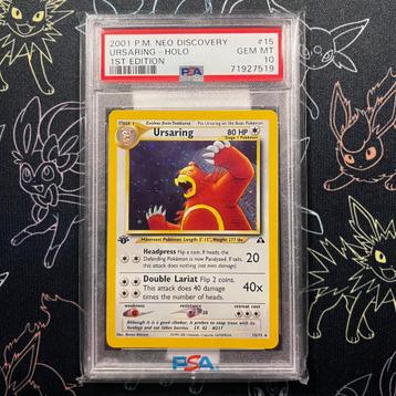 PSA 10 - (POP 66) Neo Discovery 1st Edition HOLO Ursaring Po beschikbaar voor biedingen