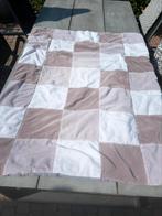 Box kleed Jollein 100x135 wit/grijs geblokt, Ophalen of Verzenden, Gebruikt, Rechthoekig, Boxkleed