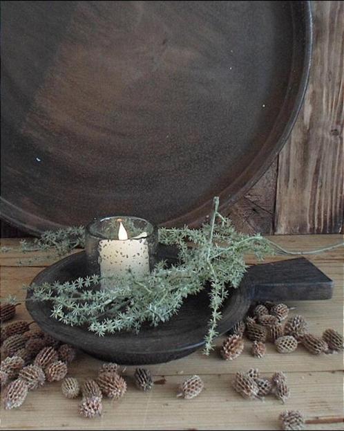 12443 S Houten schaal met handvat, Antiek en Kunst, Antiek | Woonaccessoires, Verzenden