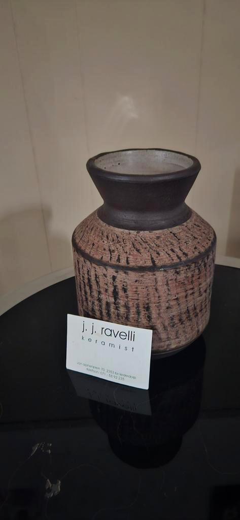 Ravelli Vaas - Keramiek, Antiek en Kunst, Antiek | Keramiek en Aardewerk, Ophalen of Verzenden