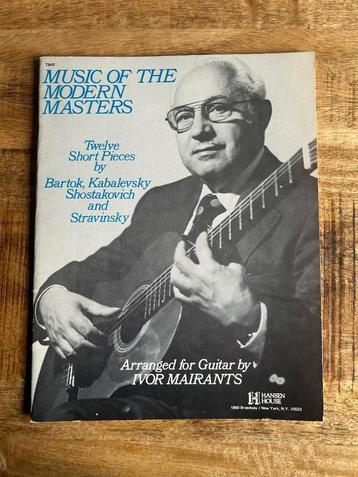 Bladmuziek gitaar o.a.  Bartok, Shostakovich en Stavinsky beschikbaar voor biedingen