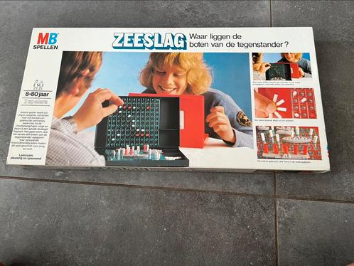 MB Spellen - Zeeslag, Hobby en Vrije tijd, Gezelschapsspellen | Bordspellen, Zo goed als nieuw, Een of twee spelers, Ophalen of Verzenden