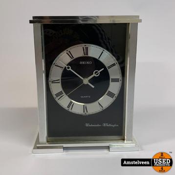 SEIKO Mantel Klok QF144SS Quartz | Nette Staat beschikbaar voor biedingen