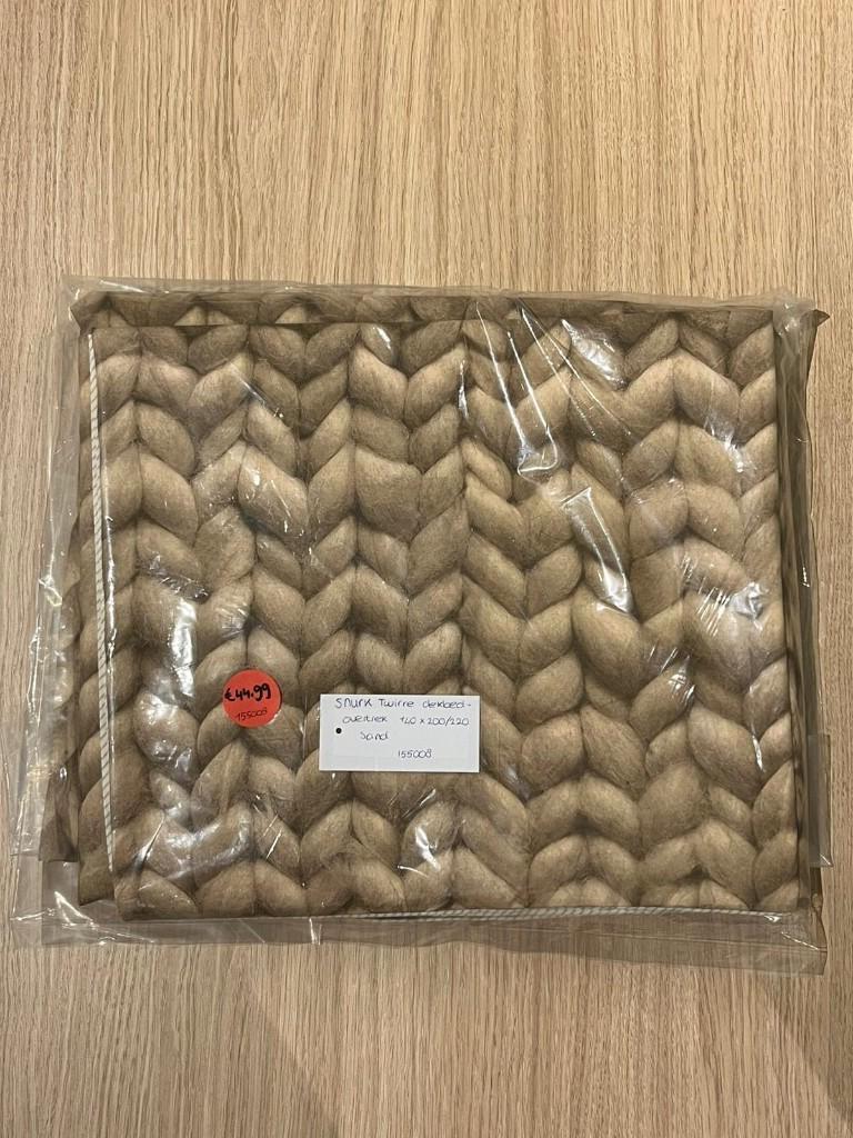 Snurk Twirre Dekbedovertrek - 140 x 200/220 cm - Sand, Huis en Inrichting, Slaapkamer | Beddengoed, Eenpersoons, Beige, Dekbedovertrek