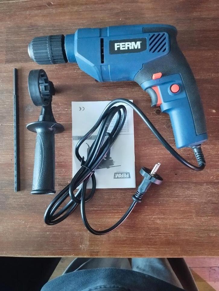 *Nieuw* Boormachine FERM, Doe-het-zelf en Verbouw, Gereedschap | Boormachines, Nieuw, Boormachine, 400 tot 600 watt, Variabele snelheid