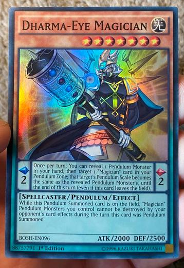 Yu-Gi-Oh! Dharma Magician BOSH 1st Edition ! beschikbaar voor biedingen