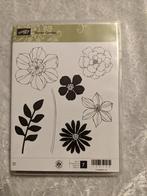 z.g.a.n. Stempelset Secret Garden, Stampin Up bloemen, Ophalen of Verzenden, Zo goed als nieuw, EZ-mounted stempel