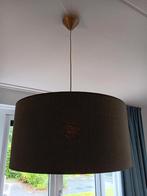 2x Donkerbruine/Taupe Hanglampen - 60cm, Ophalen, Gebruikt, Metaal, Modern