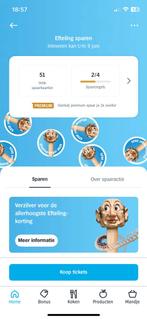 Spaarkaart efteling., Tickets en Kaartjes