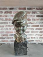 Buste van knaapje van Patris Ernest, terracotta, Antiek en Kunst, Kunst | Beelden en Houtsnijwerken, Ophalen of Verzenden