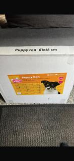 Puppy ren zwart 61x61 cm, Dieren en Toebehoren, Hondenbenches, Ophalen, Zo goed als nieuw