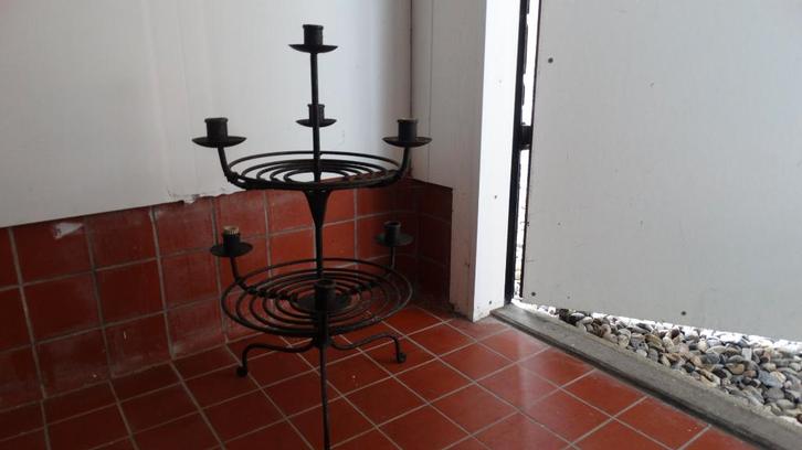 kaarsenstandaard, Huis en Inrichting, Woonaccessoires | Kandelaars en Kaarsen, 50 tot 75 cm, Metaal, Ophalen of Verzenden