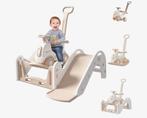 4 in 1 speeltoestel Glijbaan, Loopauto, Bouncer Beige, Overige merken, Overige materialen, Ophalen of Verzenden, Zo goed als nieuw