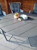 Tuintafel, Tuin en Terras, Ophalen of Verzenden, Gebruikt, Rond, Aluminium