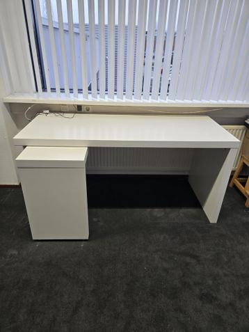 Ikea Malm Bureau - Wit - afbeelding 1