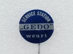 SP2327 Speldje Service station GEDO Weurt, Gebruikt, Ophalen of Verzenden, Overige onderwerpen