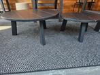 Woood Grenen Salontafels - Set van 2, Huis en Inrichting, Tafels | Bijzettafels, Ophalen, Minder dan 45 cm, Gebruikt, Rond