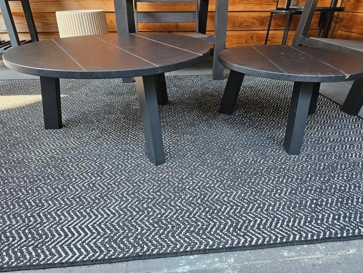 Woood Grenen Salontafels - Set van 2, Huis en Inrichting, Tafels | Bijzettafels, Gebruikt, Rond, Minder dan 45 cm, 75 cm of meer