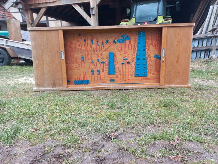Gereedschapskast Dowidat hout, Doe-het-zelf en Verbouw, Gereedschapskisten, Gebruikt, Ophalen