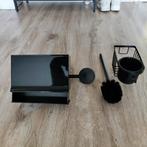 Nieuwe zwarte wc rolhouder / wc toiletborstel houder, Ophalen, Nieuw