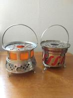 Theelicht met branders Art deco, Antiek en Kunst, Ophalen of Verzenden