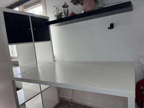 IKEA Kallax Bureau met Kast, Huis en Inrichting, Bureaus, Gebruikt, Bureau, Ophalen
