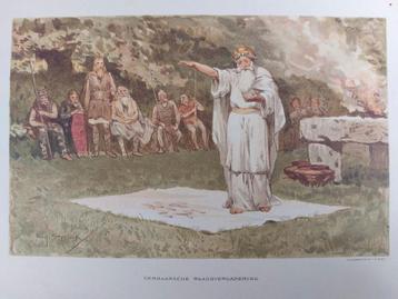 4 / Chromo litho 1910 Willem Steelink Germaans vergadering beschikbaar voor biedingen