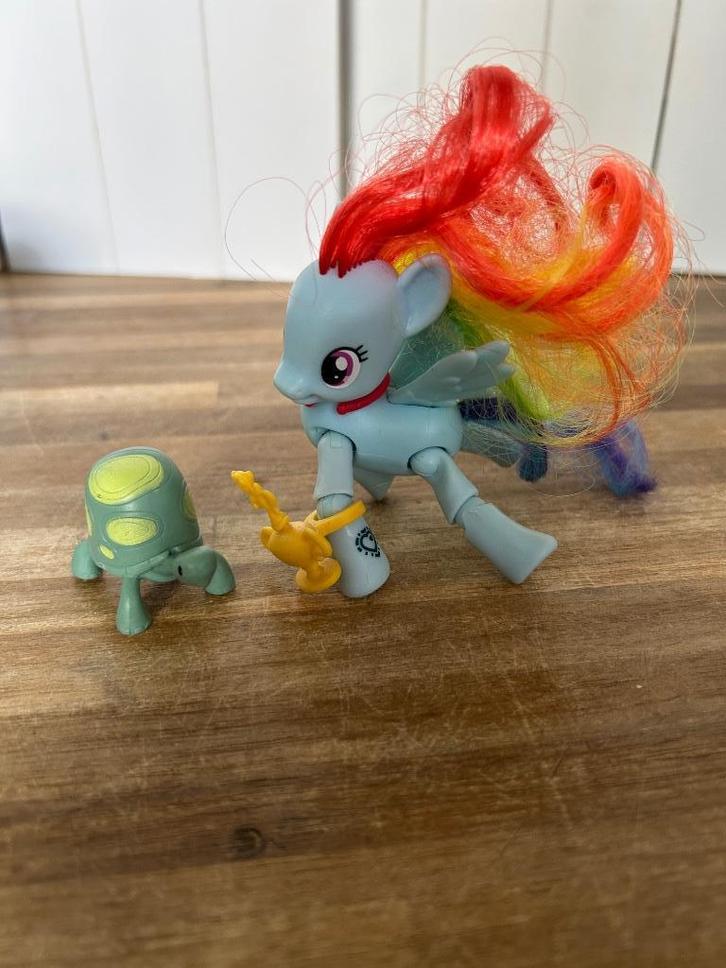 My Little Pony G4 action pack Rainbow Dash, Kinderen en Baby's, Speelgoed | My Little Pony, Gebruikt, Ophalen of Verzenden