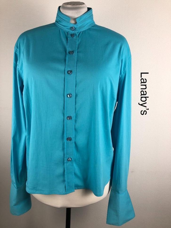 Lanaby's Overhemd  (mt: 46) HR/8705, Kleding | Dames, Blouses en Tunieken, Zo goed als nieuw, Maat 46/48 (XL) of groter, Blauw