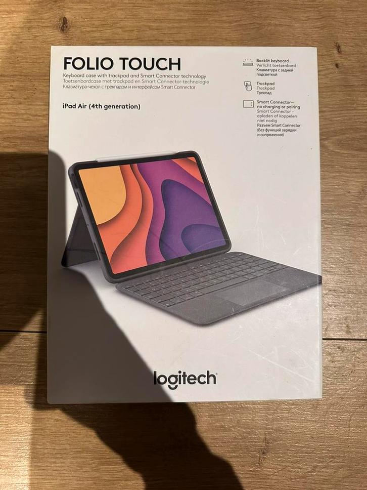 iPad Air hoes - Logitech Folio Touch met toetsenbord -, Computers en Software, Tablet-hoezen, Nieuw, Bescherming voor- en achterkant