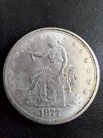zilveren trade munt 1877 Amerika, Postzegels en Munten, Munten | Amerika, Zilver, Ophalen of Verzenden, Losse munt, Noord-Amerika