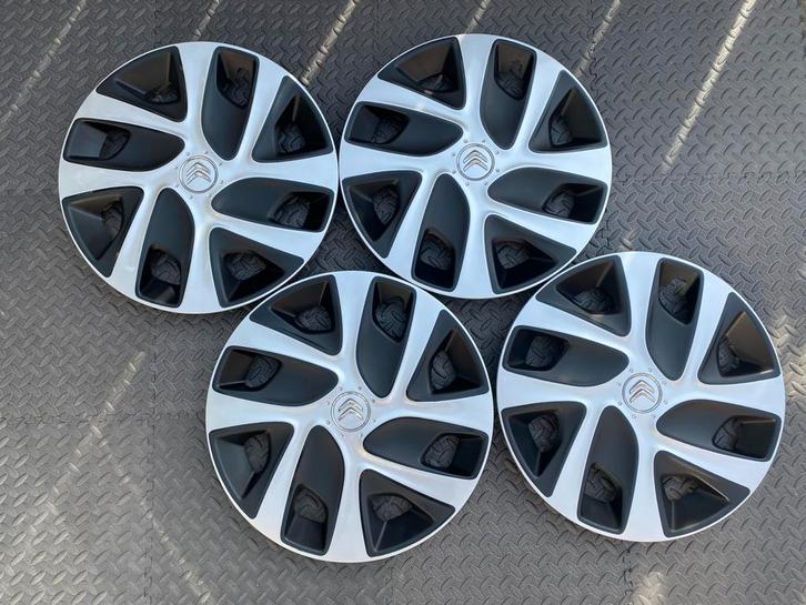 Set originele Citroen DS3 en C3 wieldopppen 16 inch, Auto diversen, Wieldoppen, Gebruikt, Ophalen of Verzenden