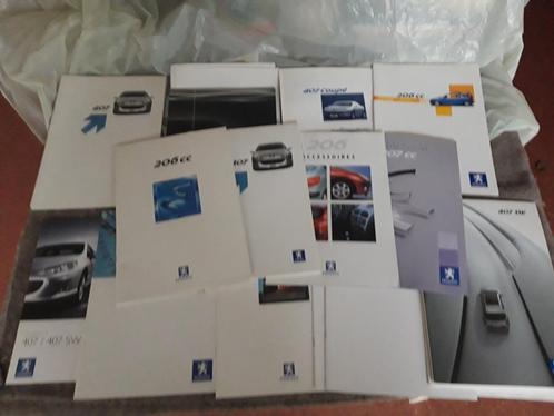 Peugeot 206CC 407 307CC partij folders NL tekst SET PRIJS, Boeken, Auto's | Folders en Tijdschriften, Gelezen, Peugeot, Ophalen of Verzenden